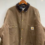 【曜日割引対象外】 カーハート Carhartt 90's ミシガンチョアコート USA製 ジャケット ブラウン XLサイズ 201MT-4783 VB