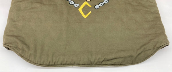 ステューシー STUSSY × チャレンジャー CHALLENGER Blend Ice Cream Work Vest ブレンド アイスクリーム ワーク キルティング バック刺繍 KHAKI 緑 ベスト ワンポイント カーキ Lサイズ 104MT-1752