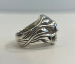 ビルウォールレザー BILL WALL LEATHER スカルリング ストーン 925刻印 ドクロ シルバーリング メンズジュエリー・アクセサリー 指輪・リング シルバー 101goods-176