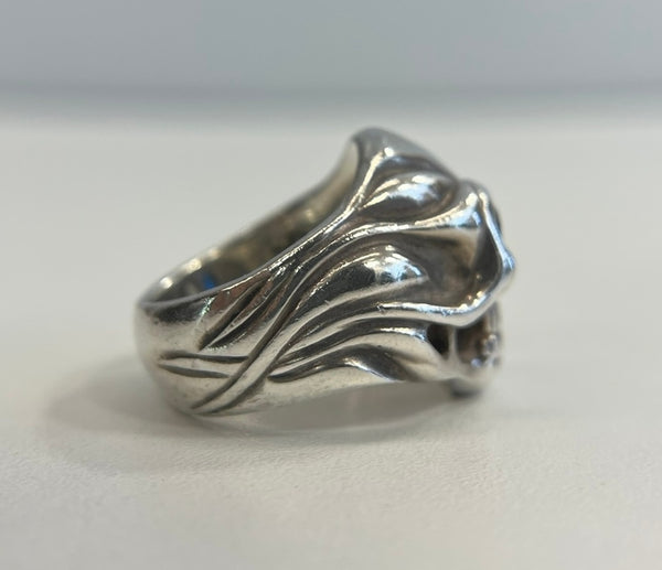 ビルウォールレザー BILL WALL LEATHER スカルリング ストーン 925刻印 ドクロ シルバーリング メンズジュエリー・アクセサリー 指輪・リング シルバー 101goods-176