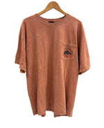 ハーレーダビッドソン Harley-Davidson 00's MORTERCYCLE イーグル モーターサイクル バイク バーアンドシールドロゴ 両面プリント  ポケット XL Tシャツ オレンジ LLサイズ 101MT-4536