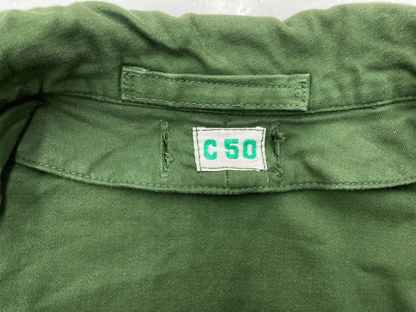 ミリタリー Military スウェーデン軍 M-59 フィールドコート SWEDISH ARMY FIELD COAT ユーロ 緑 サイズ C50 ジャケット 無地 グリーン 104MT-1482