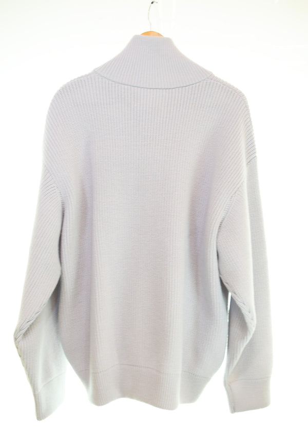 シュタイン stein  OVERSIZED DRIVERS KNIT ZIP JACKET ニットジャケット ST696 セーター グレー Mサイズ 103MT-3294