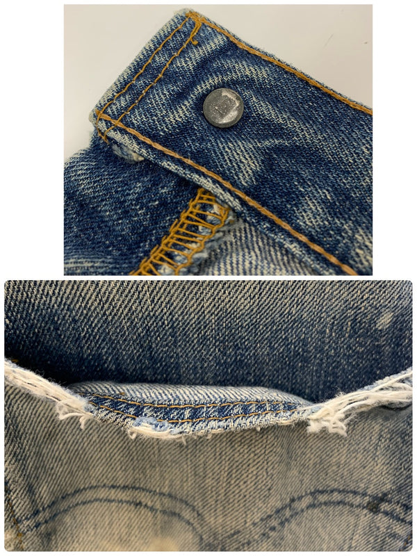 【曜日割引対象外】 リーバイス Levi's 70's 66前期 501 W34 ボタン裏 6 USA製 デニム ブルー 201MB-765 VB