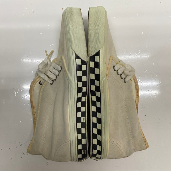 【曜日割引対象外】 ヴァンズ VANS 90's チャッカブーツ ホワイトスエード チェッカー USA製 メンズ靴 スニーカー ホワイト 26cmサイズ 201-shoes1437 VB