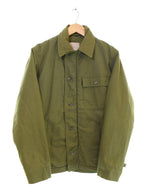 ミリタリー Military 70s 80s USNAVY A-2 DECK JACKET 70's 80's アメリカ海軍 デッキジャケット ステンシル ジャケット カーキ Sサイズ 103MT-3354