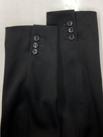 コムデギャルソン COMME des GARCONS BLACK LONG COAT ロング コート ドッキング ボタン チェスター アウター ジャケット 黒 1E-J009 ジャケット 無地 ブラック Mサイズ 104MT-1551