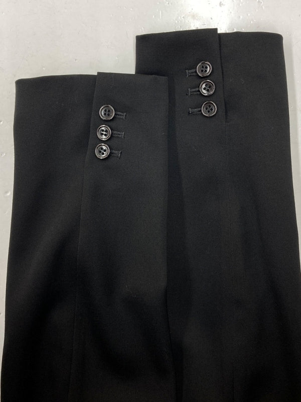 コムデギャルソン COMME des GARCONS BLACK LONG COAT ロング コート ドッキング ボタン チェスター アウター ジャケット 黒 1E-J009 ジャケット 無地 ブラック Mサイズ 104MT-1551