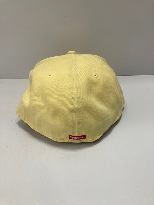 シュプリーム SUPREME Script NEW ERA PALE YELLOW ニューエラ ロゴ刺繍 帽子 メンズ帽子 キャップ イエロー 101hat-100