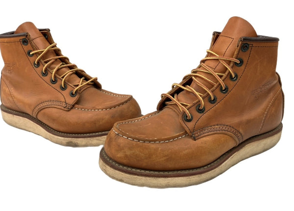 レッドウィング RED WING 6-inch Classic Moc インチ クラシック モック USA製 モカシン シューズ 茶 875 メンズ靴 ブーツ ワーク ブラウン サイズ 7 1/2D 104S-737