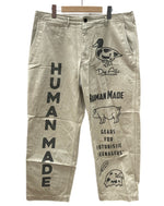 ヒューマンメイド HUMAN MADE MILITARY PRINT CHINO ミリタリー プリント チノ パンツ 薄茶 プリント チノパン ベージュ XLサイズ 104MB-301