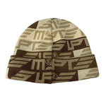 【中古】シュプリーム SUPREME Geo BeanieTan ビーニー 帽子 メンズ帽子 ニット帽 ブラウン 201goods-736