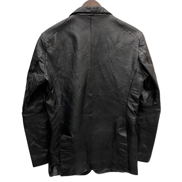 【曜日割引対象外】 ワイツーレザー Y'2 LEATHER AMPLIFIER ホースレザー テーラードジャケット ジャケット ブラック 36サイズ 201MT-4538 VB