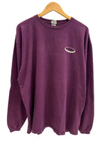 パタゴニア PATAGONIA 90s Vintage ヴィンテージ USA製 Benetical T's Long Sleeve オーバルロゴ 長袖カットソー プリント 紫 XL ロンT パープル LLサイズ 101MT-4695