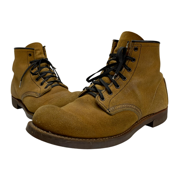 【曜日割引対象外】 レッドウィング RED WING USA製 ブラックスミス 8 1/2 D スエード 9162 メンズ靴 ブーツ ワーク ブラウン 26.5cmサイズ 201-shoes1470 VB