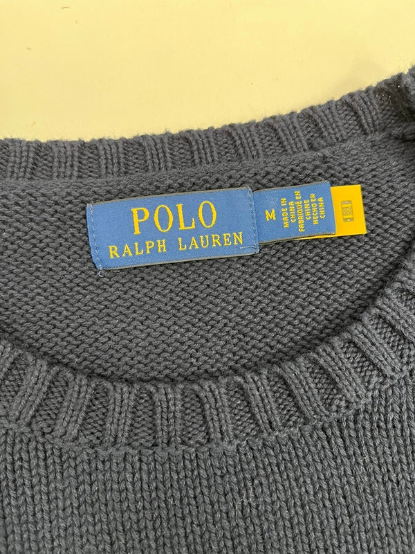 ラルフローレン RalphLauren POLO RALPH LAUREN コットンニット セーター 星条旗 紺 セーター ネイビー Mサイズ 101MT-5306