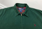 ラルフローレン RalphLauren 90's SWING TOP スウィングトップ 裏地チェック アウター ジャケット 緑 ジャケット ロゴ グリーン Mサイズ 104MT-2308