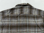 ヴィンテージ  vintage 50s～ 50年代 VAN HEUSEN ヴァン・ヒューゼン VHタグ  オープンカラー 開襟 ブラウン グレー 長袖シャツ チェック マルチカラー 104MT-1307