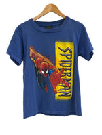 ヴィンテージ vintage 90s ©1998 Spider-Man スパイダーマン アメコミ キャラT US古着 シングルステッチ 青 USキッズL L(14/16) Tシャツ ブルー 101MT-4829