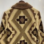 【曜日割引対象外】 ダブルアールエル RRL ハンドニット リネンブレンド ショールカラー カーディガン セーター ブラウン XSサイズ 201MT-4231 VB