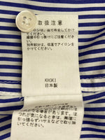 コッキ KHOKI 19AW PATCHWORK SHIRT パッチワーク シャツ 長袖 白 青 19aw-b-03 サイズ 2 長袖シャツ ストライプ ブルー 104MT-2087