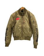 スナップオン Snap-on ナイロン 刺繍 プロテクター MA-1 ボンバージャケット バイカー ツーリング バイク 緑 ライナーセット S015111W ジャケット カーキ Mサイズ 101MT-5282