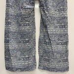 【曜日割引対象外】 キャピタル KAPITAL リネン 総柄 イージーパンツ ボトムスその他 ブルー Lサイズ 201MB-989 VB