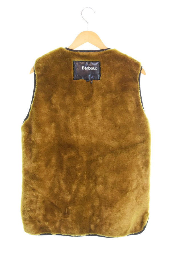 バブアー Barbour フェイクファー リバーシブルジップライナーベスト 2102112 40 ベスト ブラウン 103MT-2439