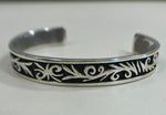 シルバー Silver 平打バングル 唐草模様 メンズジュエリー・アクセサリー バングル シルバー 101goods-183