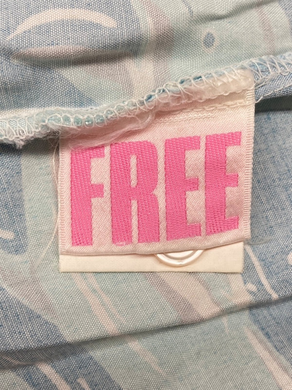 ヒステリックグラマー HYSTERIC GLAMOUR 80s 90s OPEN COLLAR SHIRT オープン カラー シャツ ハワイアン アロハ イルカ アーカイブ 開襟 半袖 青 0140 半袖シャツ 総柄 ブルー 104MT-1893