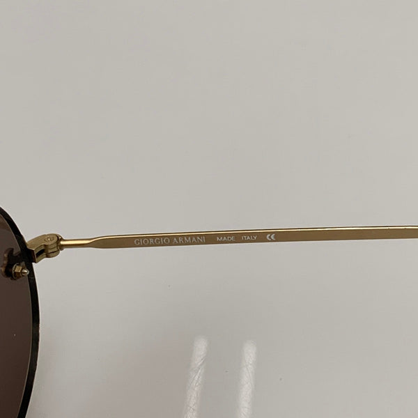 【中古】ジョルジオ アルマーニ GIORGIO ARMANI サングラス 702 744 140 リムレス 眼鏡・サングラス 眼鏡 ブラウン 201goods-627