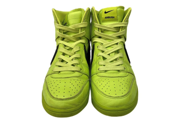 ナイキ NIKE 21年製 × AMBUSH アンブッシュ DUNK HI FLASH LIME ダンク ハイ フラッシュライム シューズ 緑 CU7544-300 メンズ靴 スニーカー グリーン 27cm 104S-1048