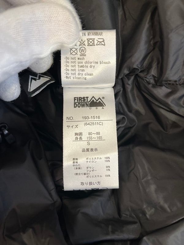 ファーストダウン FIRST DOWN FREAK’S STORE フリークスストア 別注 パネルショートダウンジャケット 642511C ジャケット カーキ Sサイズ 101MT-5089