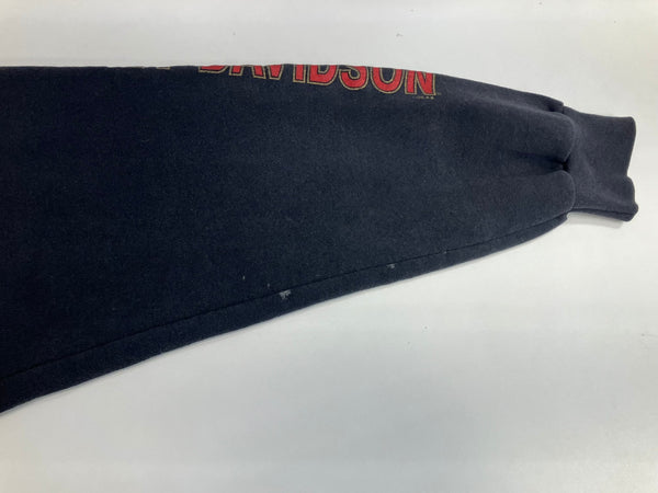 ハーレーダビッドソン HARLEY DAVIDSON 90's 90年代 vintage ヴィンテージ イーグル ロゴ プリント MADE IN USA アメリカ製 パーカ ブラック Lサイズ 101MT-4237