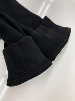 オマールアフリディ Omar Afridi ZIPUP HOODIE ジップアップ フーディー パーカー フルジップ スタッズ 長袖 トレーナー スウェット 黒 サイズ 46 パーカ 無地 ブラック 104MT-2131