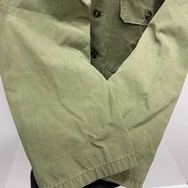 【曜日割引対象外】 ヴィンテージ vintage 60's TROOPER ユーティリティシャツ ポプリン ジャケット カーキ Sサイズ 201MT-4550 VB