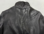 ジョルジオブラット Georgio Brato Sheep Leather Jacket シープ レザー ジャケット ラム 袖リブ ライダース バイカー アウター 黒 5222 サイズ 44 ジャケット 無地 ブラック 104MT-1294