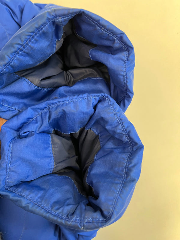 ラルフローレン RalphLauren ダウンジャケット フード バイカラー オレンジ×青 ジャケット ブルー Sサイズ 101MT-5391