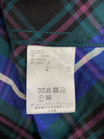 ヴィヴィアンウエストウッド Vivienne Westwood MAN ハーフジップフーディ パーカー ライトアウター チェック柄 サイズ46 パーカ ブルー 101MT-3778