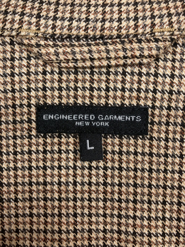 エンジニアドガーメンツ ENGINEERED GARMENTS 20AW LOITER JACKET ロイタージャケット アウター シャツ 茶 ジャケット チェック ブラウン Lサイズ 104MT-960