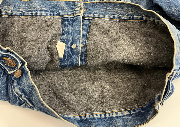 リーバイス Levi's 80’s～90's 80~90年代 ボタン裏527刻印  デニムジャケット Gジャン ブランケット付き MADE IN USA アメリカ製 VINTAGE ヴィンテージ 70506-0316 46 ジャケット ブルー Lサイズ 101MT-4762