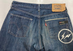 リーバイス Levi's Fenom fragment design フラグメント 207 1st 初期 裏原 紺 ロゴ デニム ネイビー W32 L30 104MB-274