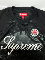 シュプリーム SUPREME 24SS Jacquard Soccer Jersey ジャカード サッカー ジャージ スポーツ ピッチ 半袖 黒 Tシャツ ロゴ ブラック Mサイズ 104MT-2103