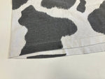 ヴィンテージ vintage 90's 90年代 PARTY TILL THE COWS COME HOME DRINK MILK 牛 ホルスタイン アニマルT 総柄 シングルステッチ - Tシャツ ホワイト 101MT-3916