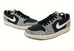 ナイキ NIKE 23年製 AIR JORDAN 1 RETRO LOW OG BLACK ELEPHANT エア ジョーダン レトロ ロー ブラック セメント AJ1 灰 黒 CZ0790-001 メンズ靴 スニーカー ブラック 25cm 104-shoes623