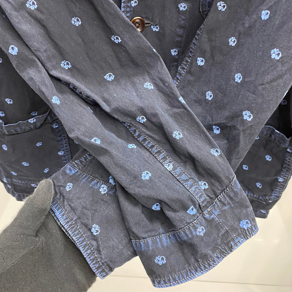 【曜日割引対象外】 キャピタル KAPITAL 3B 総柄 コットンジャケット ジャケット ネイビー XLサイズ 201MT-4236 VB