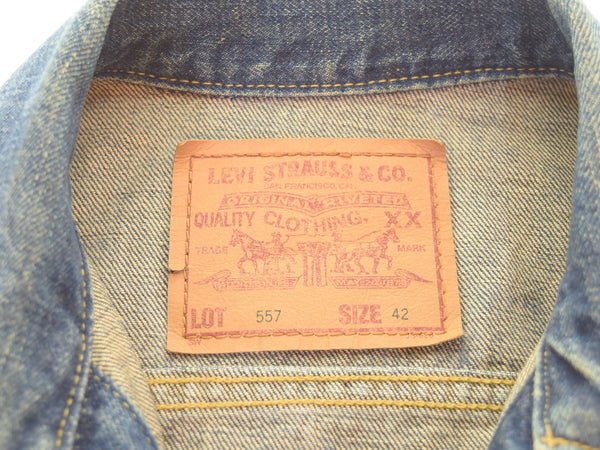 リーバイス Levi's 557 3rd BIG E 日本製 デニム ジャケット 71557-02  42 ジャケット ブルー 103MT-3147