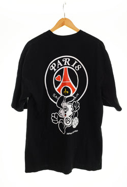 ヴェルディー VERDY PSG JAPAN TOUR 2023 T-SHIRT パリサンジェルマン ジャパンツアー2023 半袖Tシャツ 黒 Tシャツ ブラック LLサイズ 103MT-2221