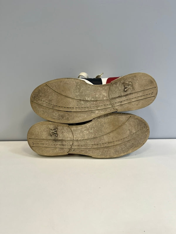 ルイ・ヴィトン LOUIS VUITTON トリコロール レザー ローカットスニーカー BA1006 メンズ靴 スニーカー ホワイト サイズ7 101sh-2282