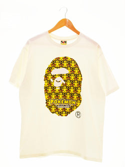 ア ベイシング エイプ A BATHING APE × Pokemon Bape Pokemon Pikachu Tee s/s 002TEH231929X Tシャツ ホワイト 103MT-1110